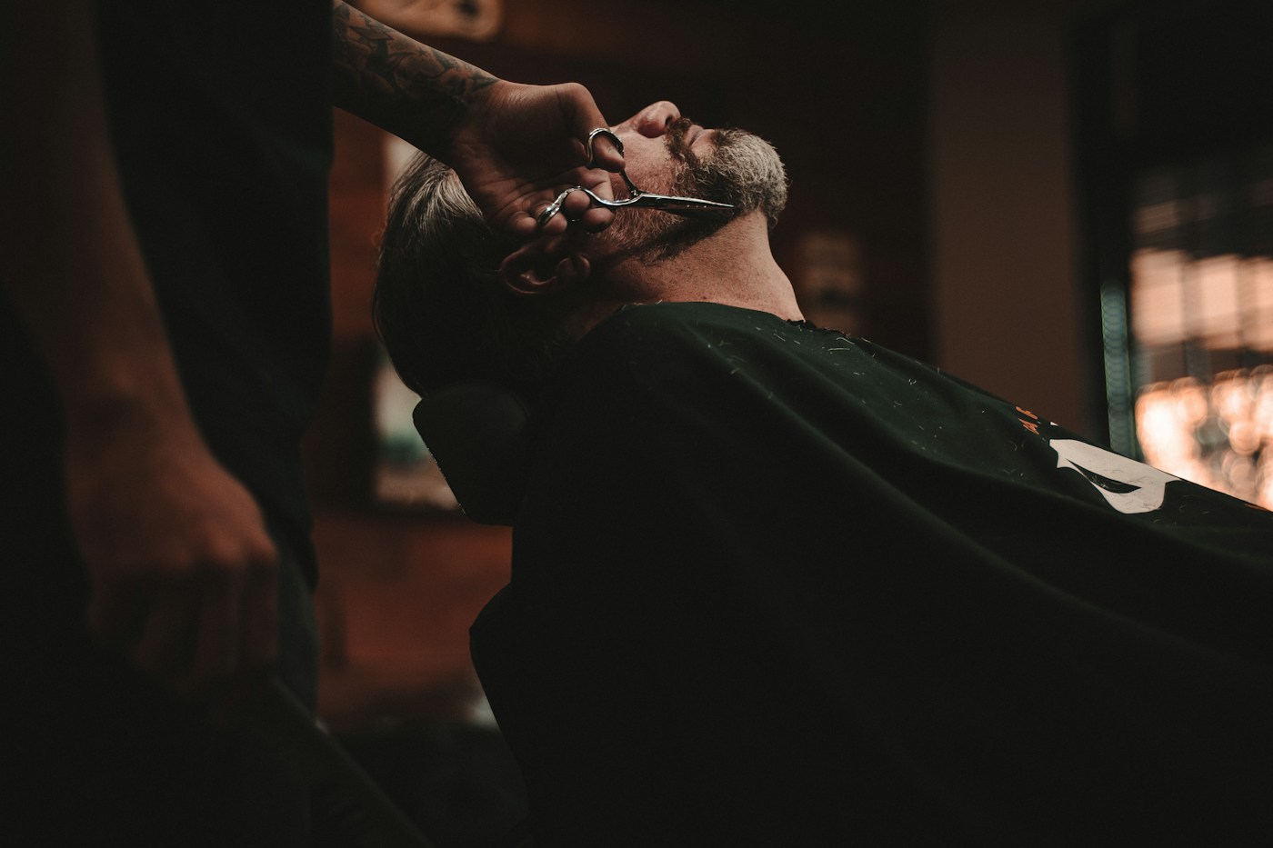 Barber shop haircut